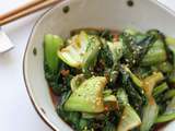 Bok choy sautée au gingembre