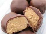 Boules de beurre d’arachides et chocolat