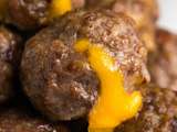 Boulettes de cheeseburger avec bacon