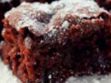 Brownies au chocolat et rhubarbe