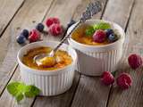 Crème brûlée aux petits fruits