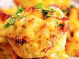 Cupcakes de Mac & Cheese ranch et bacon