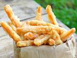 Frites de patates douces au tempura de noix de coco