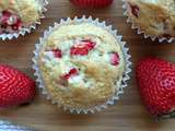 Muffins aux fraises