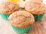 Muffins aux pommes, carottes et raisins