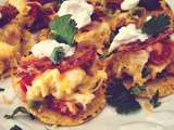 Nachos au bacon et fromage en grain