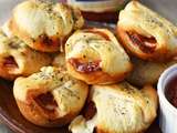 Petites bombes de pizza pepperoni et fromage