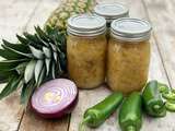 Relish d’ananas et piments forts