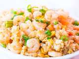 Riz frit aux crevettes