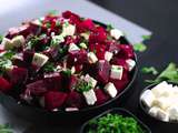 Salade de betteraves et fromage feta