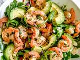 Salade de crevettes à l’avocat