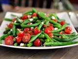 Salade de fèves vertes et tomates