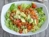 Salade de lentille au tacos