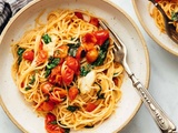 🍝 Savourez la simplicité avec cette recette de pâtes aux tomates et basilic