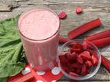 Smoothie fraise et rhubarbe