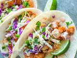 Tacos de crevettes épicées