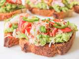 Toast au homard et à l’avocat