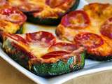 Tranches de courgette à la pizza