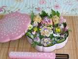 Bento fleuri, par Yvette