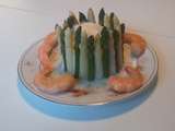 Mousse aux crevettes et aux 2 asperges par Didier de Winne