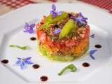 Tartare de tomate comme un mille-feuille par Marion Creac-h