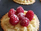 Tartelette framboise et sa douce crème pâtissière vanillée par Lucile Garandel