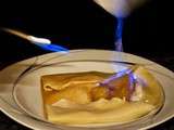 Crêpes flambées à l'ananas