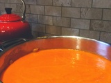 Potage aux poivrons rôtis (grillés)