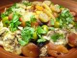 Tajine de poulet (olives et citrons confits)