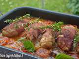 Escalopes de poulet roties aux tomates et au chevre