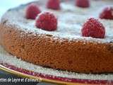 Gateau leger aux framboises