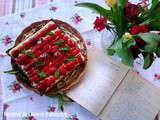 Tarte a la creme et aux fraises de ma mere, la meilleure donc