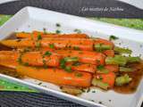 Carottes fondantes, sauce au vinaigre balsamique