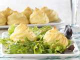 Choux au fromage comté, dressing à la moutarde