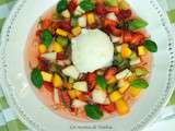 Minestrone de fruits et sorbet au citron