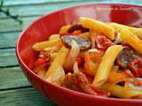 One pan pasta au chorizo et poivron doux du Chili