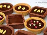 Petites tartelettes-cups à la ganache chocolat noir