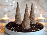 Sapins de Noël en chocolat, fourrés à la mousse de Chamallows