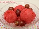 Sorbet aux groseilles rouges (sans sorbetière)