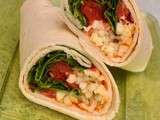 Wraps tomate et mozzarella