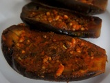 Aubergines à la chermoula marocaine