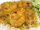 Cari de crevettes au lait de coco de la Réunion (974)