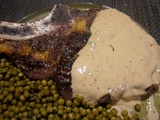 Côte de boeuf sauce au poivre et fond de veau