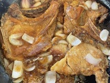 Côtes de porc sauce d'huitres