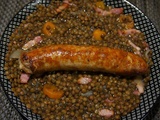 Lentilles aux saucisses de Toulouse