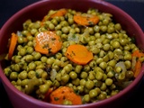 Petit pois en conserve et carottes