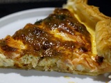 Quiche au saumon fumé et fromage de chèvre