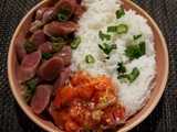 Riz aux saucisses chinoises