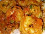 Rougail Crevettes-Recette île Maurice