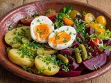 Salade de betterave, pommes de terre et œufs